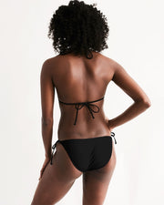 black 365 hussle Women's Triangle String Bikini