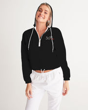 black 365 hussle Women's Cropped Windbreaker