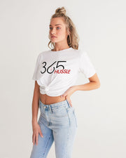 365 hussle Women's Twist-Front Cropped Tee
