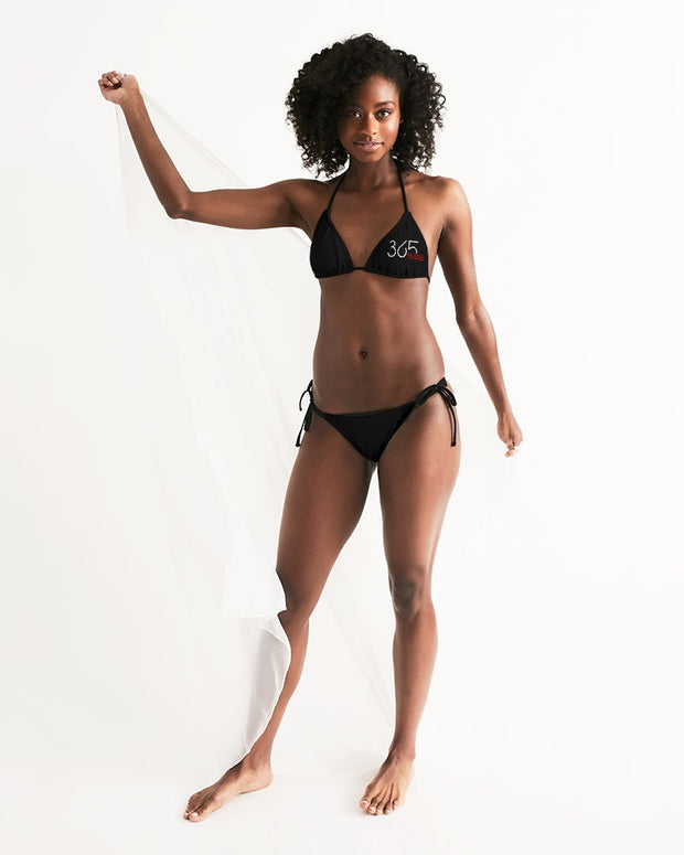 black 365 hussle Women's Triangle String Bikini