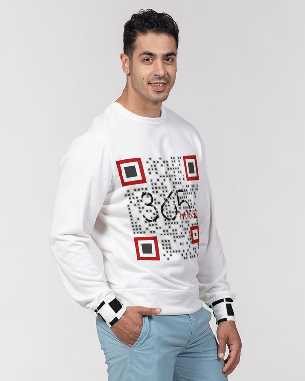 365 hussle qr code 2.0 Men's Classic French Terry Crewneck Pullover