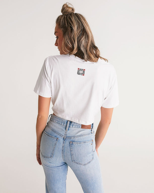 365 hussle Women's Twist-Front Cropped Tee