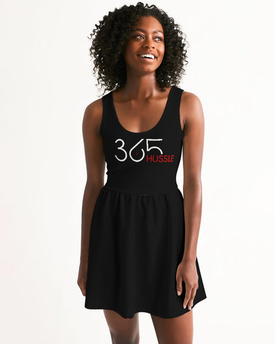 black 365 hussle Women's Scoop Neck Skater Dress