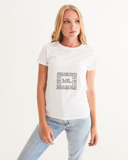 think outside the box white Women's Graphic Tee