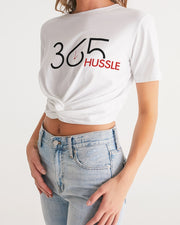 365 hussle Women's Twist-Front Cropped Tee